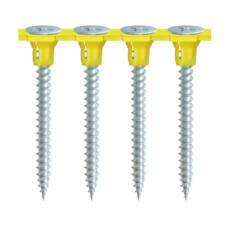 Bzp Fine Thread Collated Drywall Screws With Sharp Point Protrade