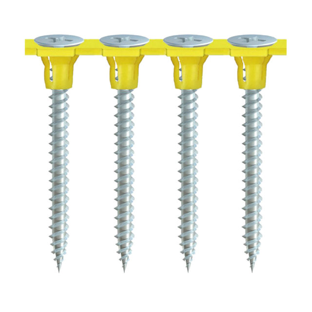 BZP Fine Thread Collated Drywall Screws with Sharp Point - Protrade