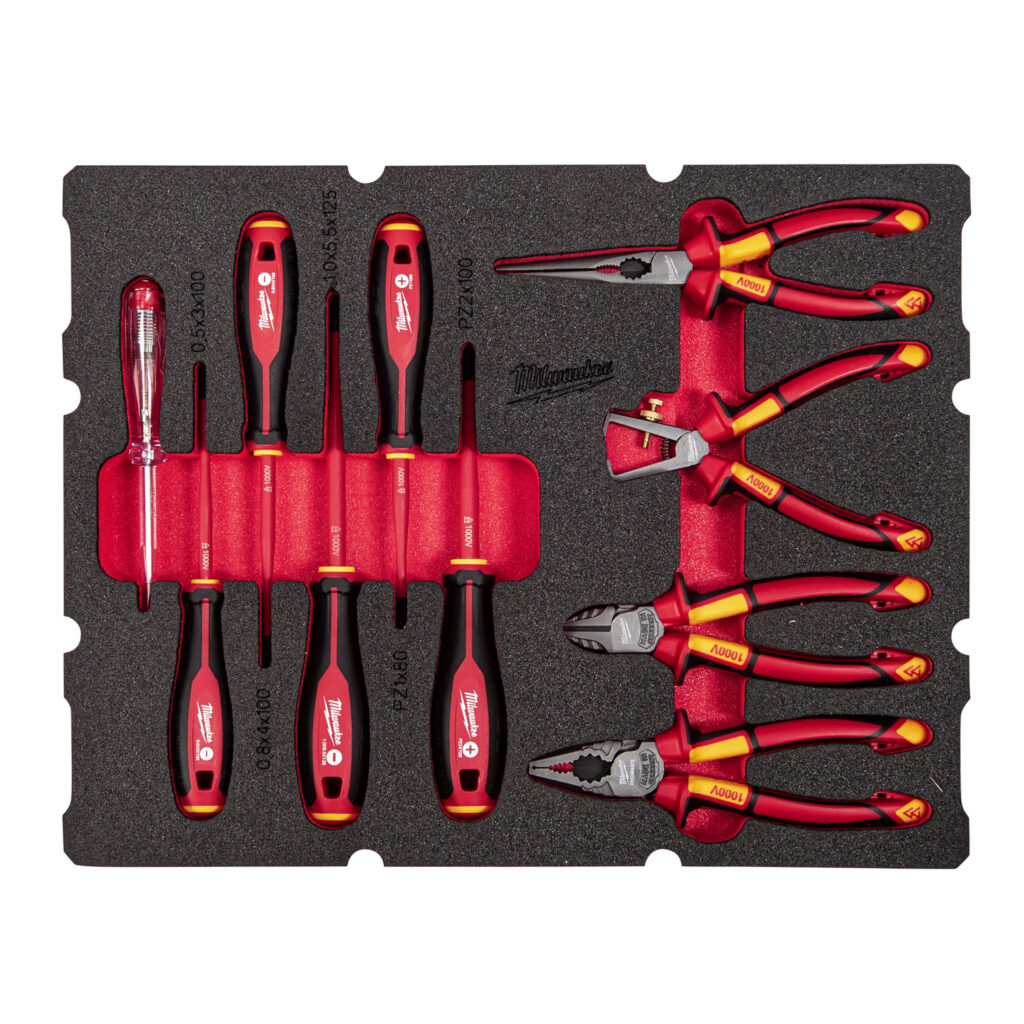 Milwaukee 10pce Packout Electrician Insert Tool Kit - Protrade