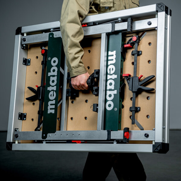Metabo MWB100 Workbench being carried