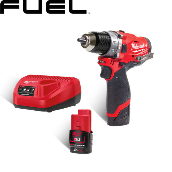 Milwaukee M12 FPD-402X Compact Impact Drill 12V Li-ion 4933459804 ...