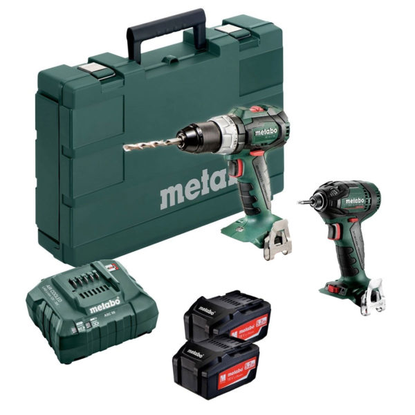 Metabo SBSSD18 18V Combi Impact Driver c w 2 x 5.2Ah Batts