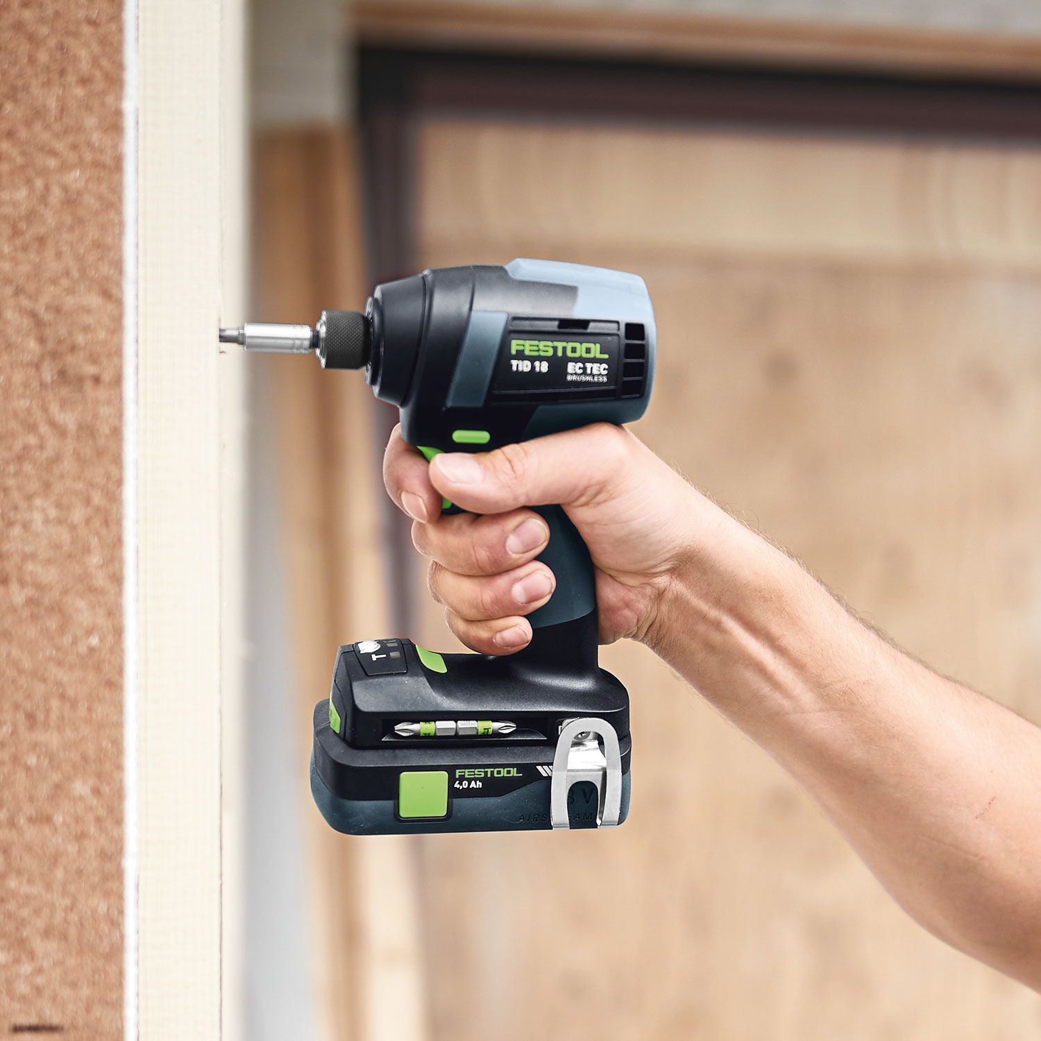 Festool TID18 18V Impact Driver c/w 2 x 4.0Ah Batts - Protrade