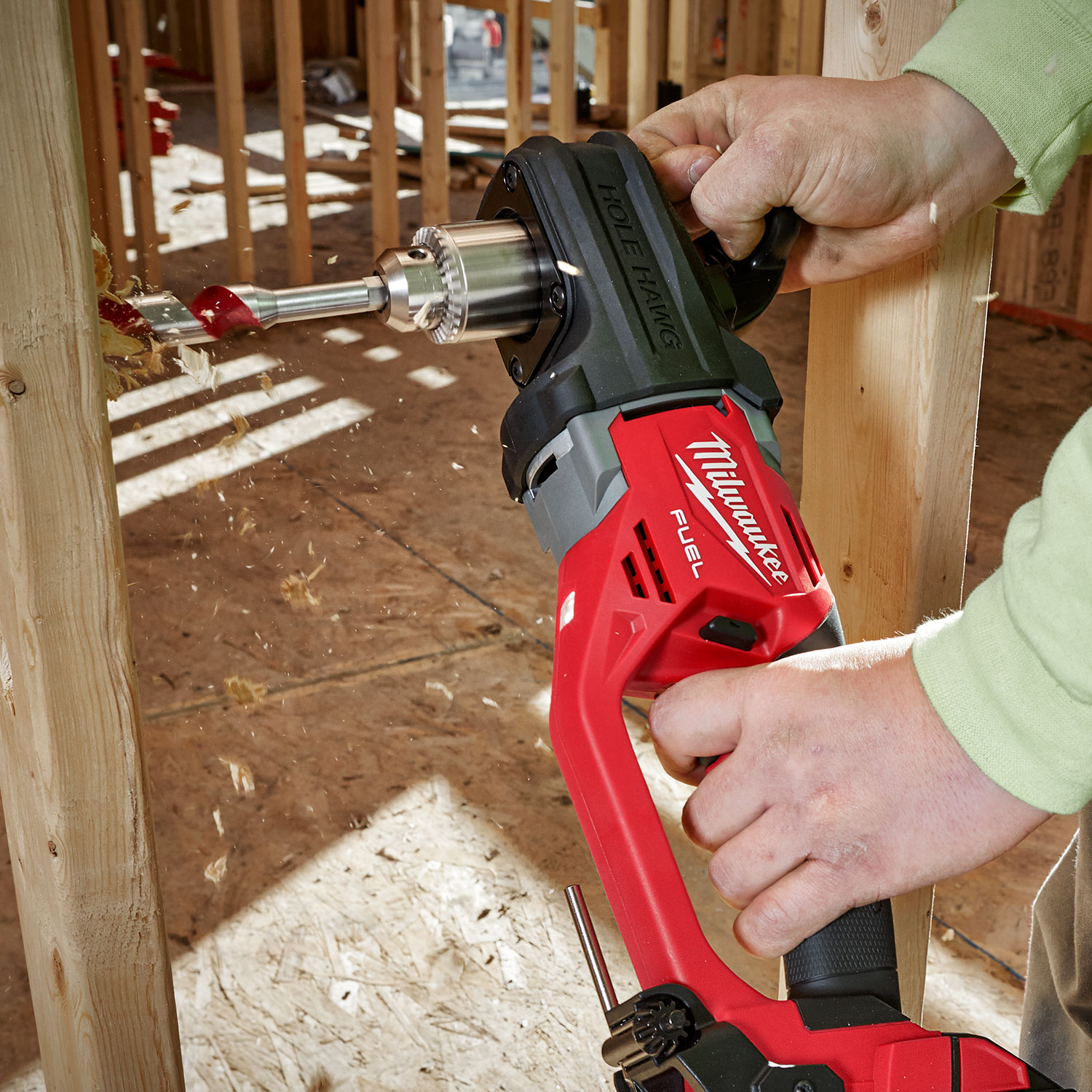 Milwaukee m18 fuel super deals hawg right angle drill