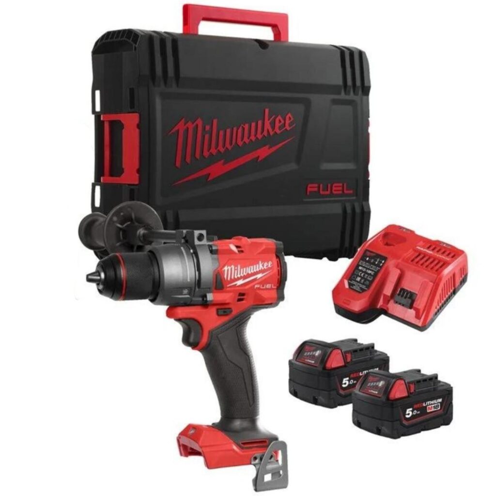 Millwaukee M18FPD3 18V Fuel Combi Drill c/w 2 x 5.0Ah Batts - Protrade