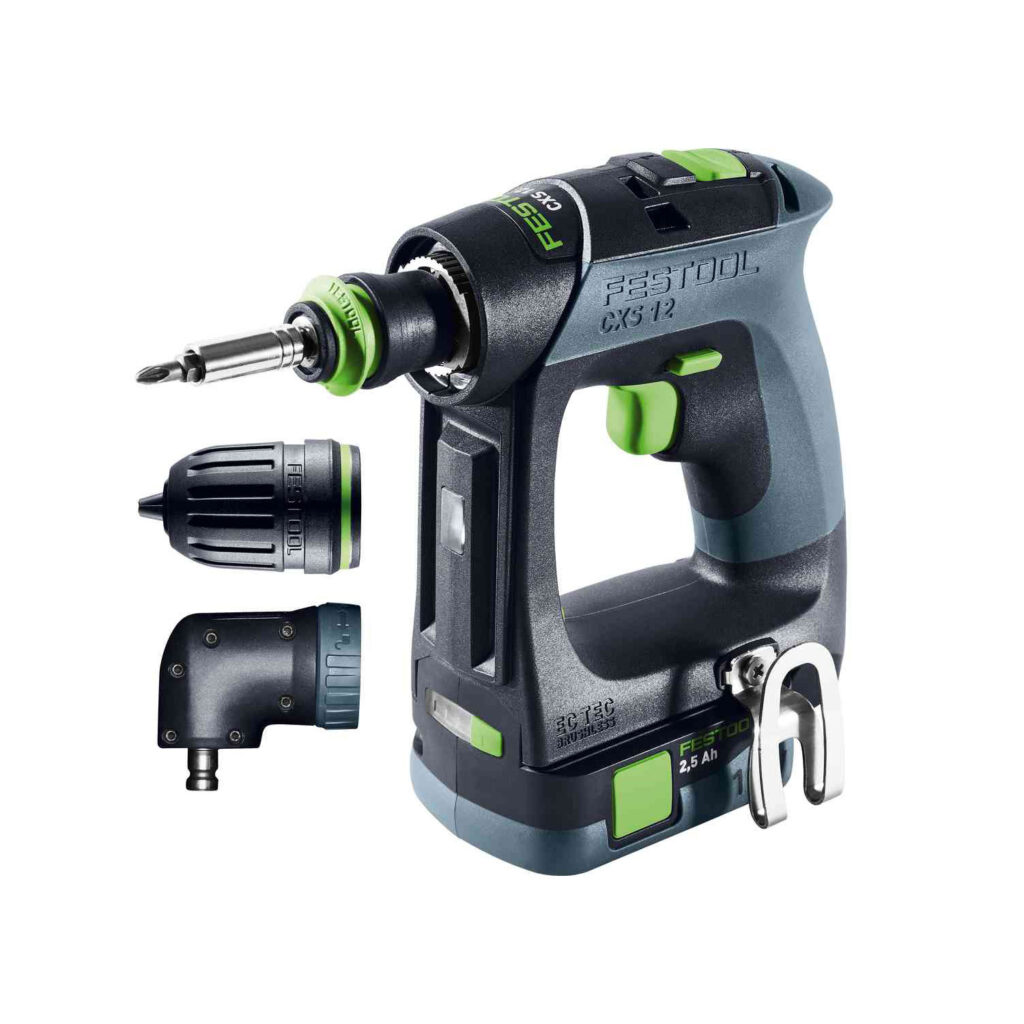 Festool CXS12 12V Drill/Driver Set c/w 2 x 2.5Ah Batts - Protrade