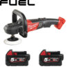 Milwaukee M18FAP180 18V Fuel Polisher c w 2 x 5.0Ah Batts