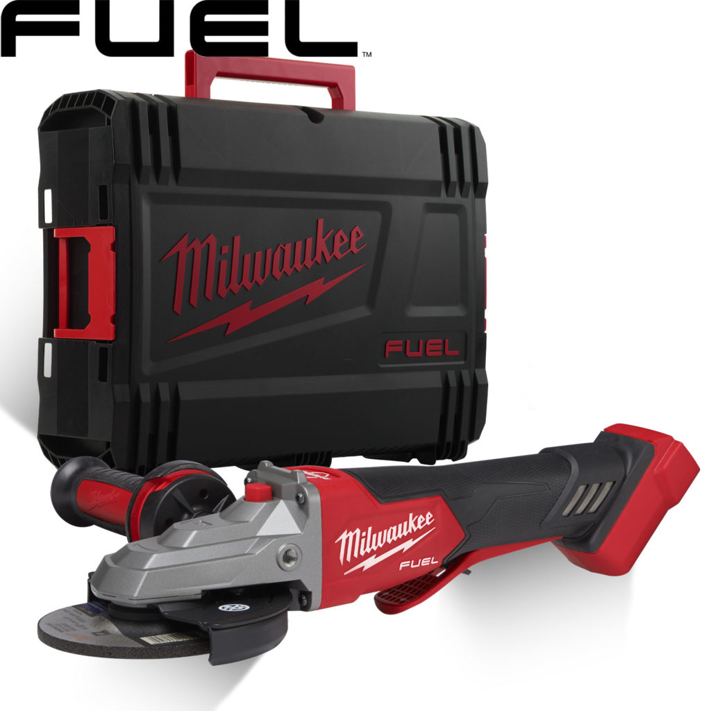 Milwaukee M18FSAGF 18V 125mm Flat Head Grinder Body & Case - Protrade