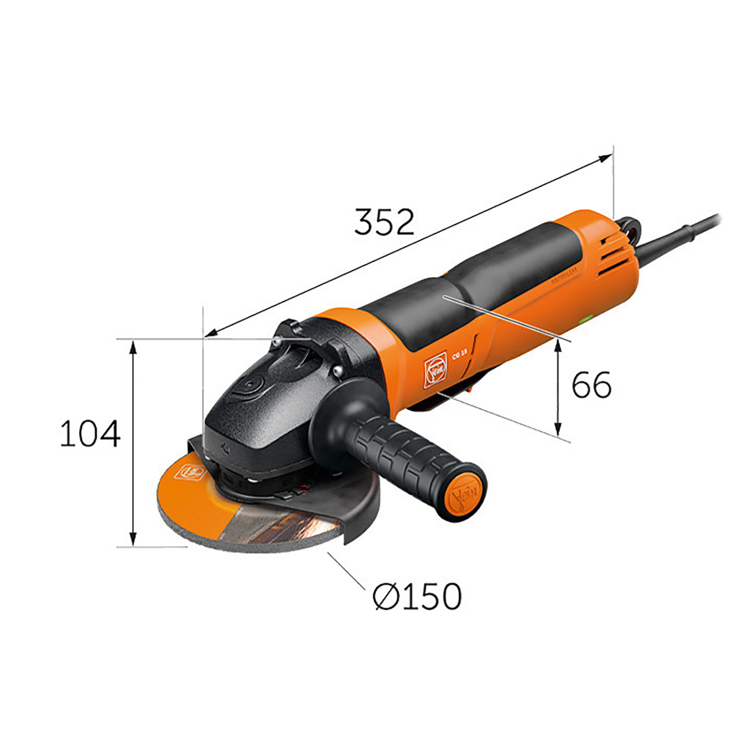 Fein CG15-150 BLP 6” Brushless Paddle Angle Grinder - Protrade