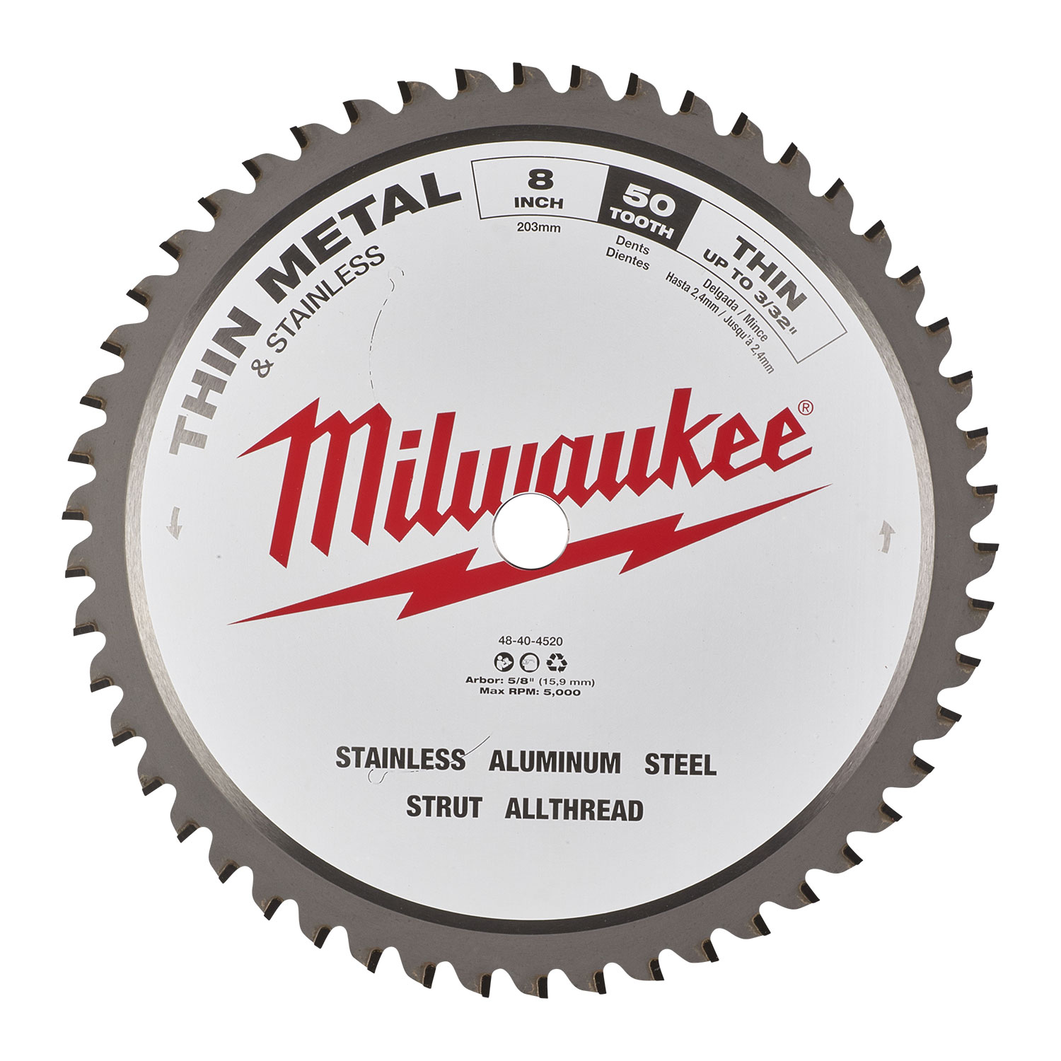 Milwaukee 203mm 50T Thin Metal Saw Blade for M18FMCS66 - Protrade